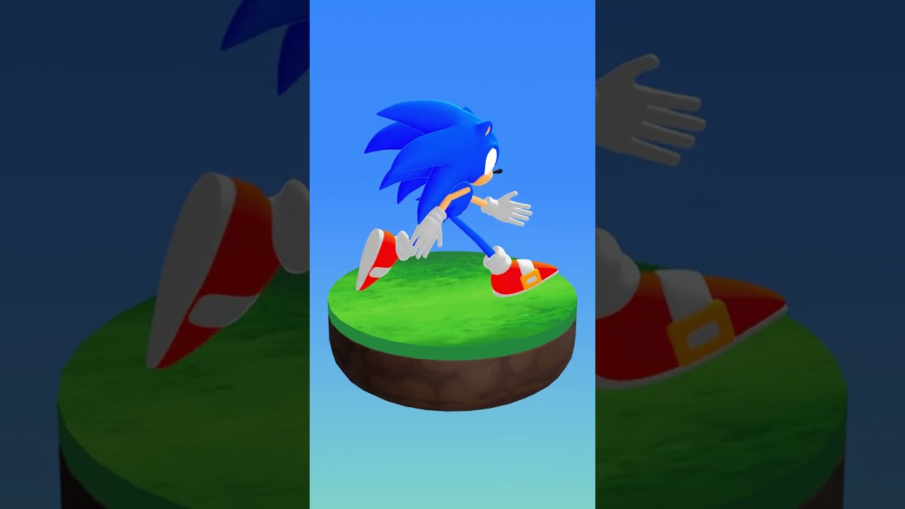 sonic walk&run animation