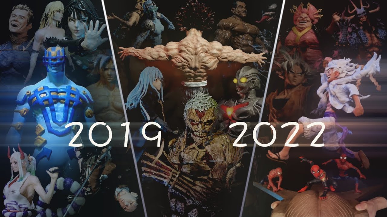 【3年間の成長記録】フィギュアを作り Sculpture diary