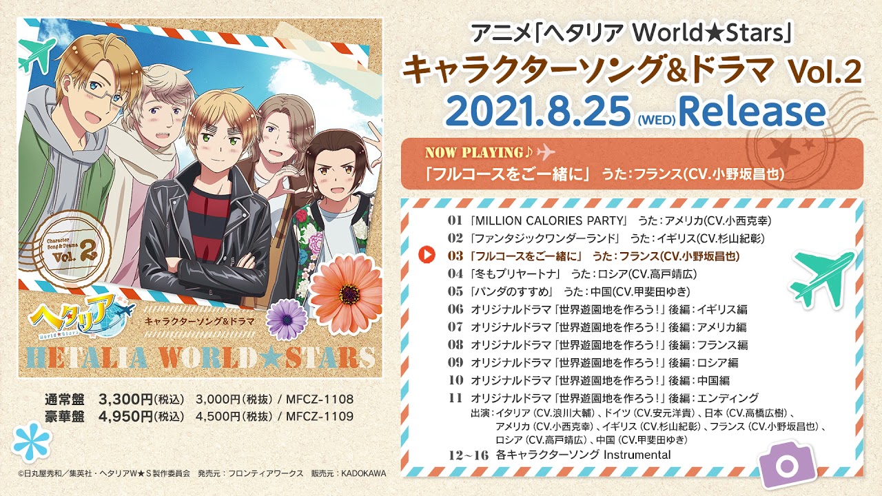 編曲、キャラクター