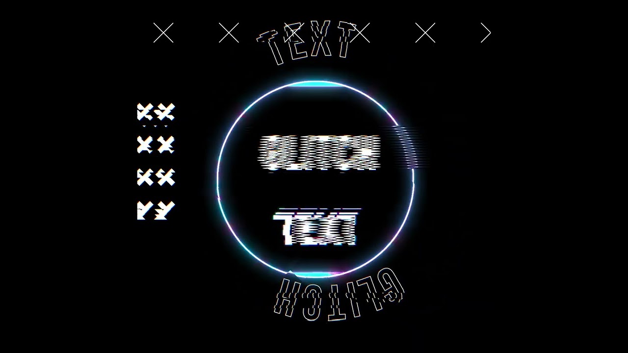 Glitch text 自主制作