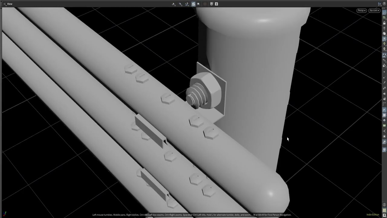 Houdini でガードレールを作りました