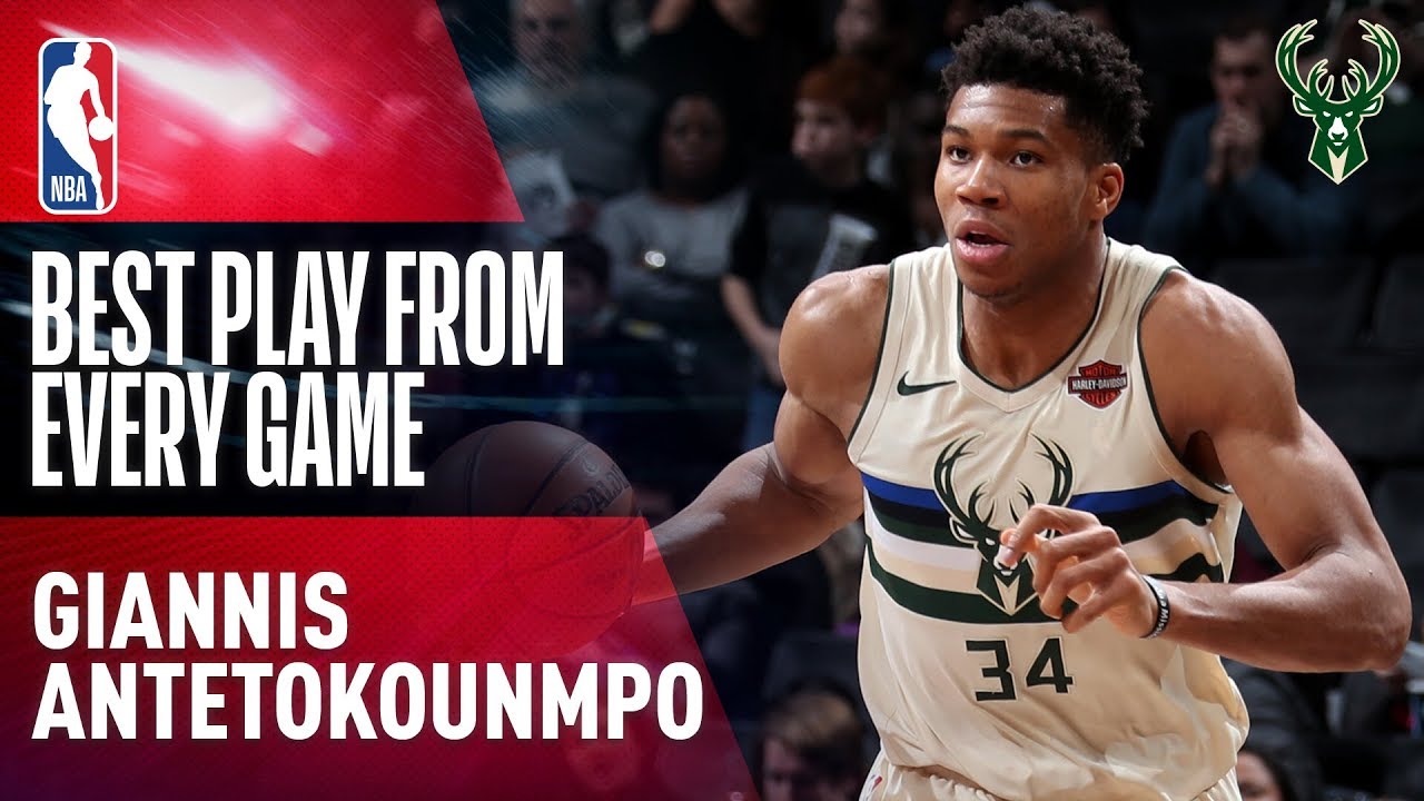 Giannis Antetokounmpo BEST PLAY from Every Game (2017-2018)