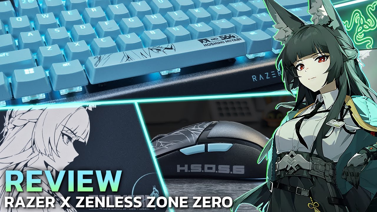 รีวิวเซตคอลแลบ Razer x Zenless Zone Zero ลาย Hoshimi Miyabi