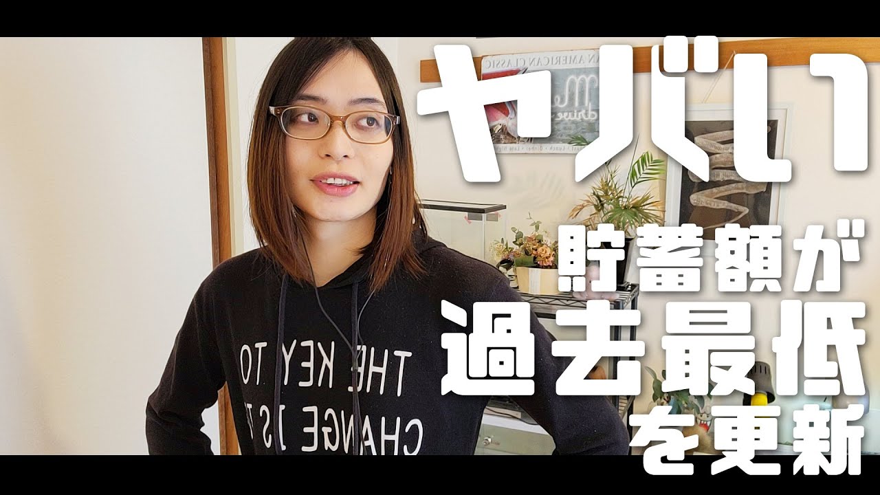 【ヤバい…】貯蓄額が過去最低を更新しました【現状報告】