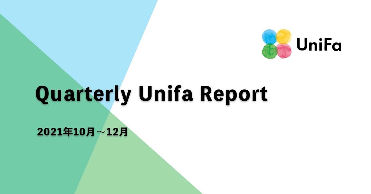 Quarterly Unifa Report 【2021年10月～12月】