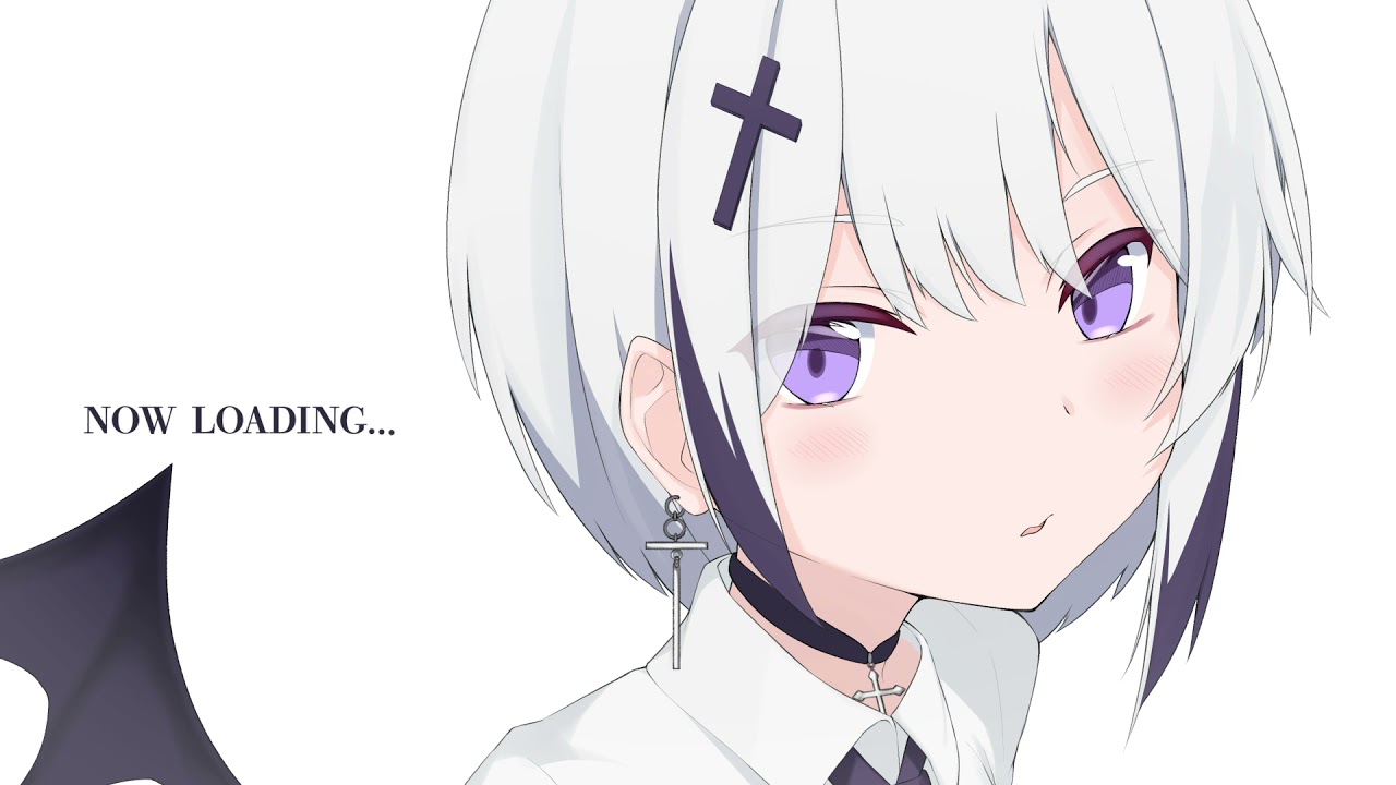 お仕事イラスト、待機画面