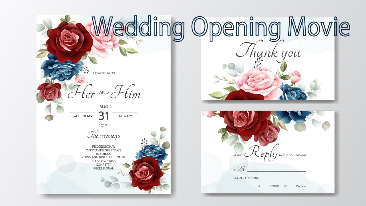 Wedding opening movie