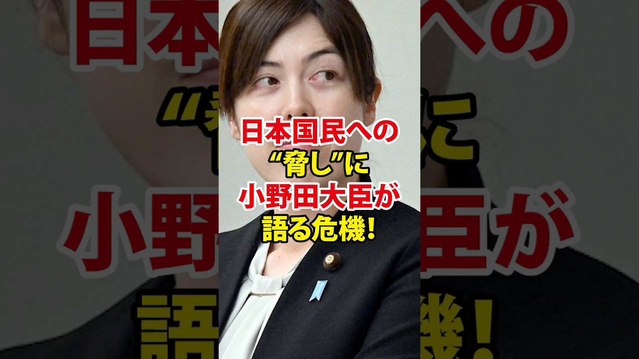 小野田大臣が中国に“警告”＃小野田きみ＃内閣府＃中国