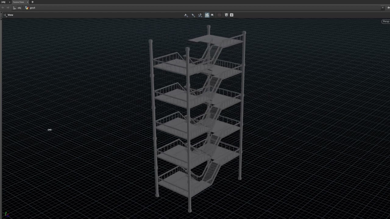 houdni階段を作りました