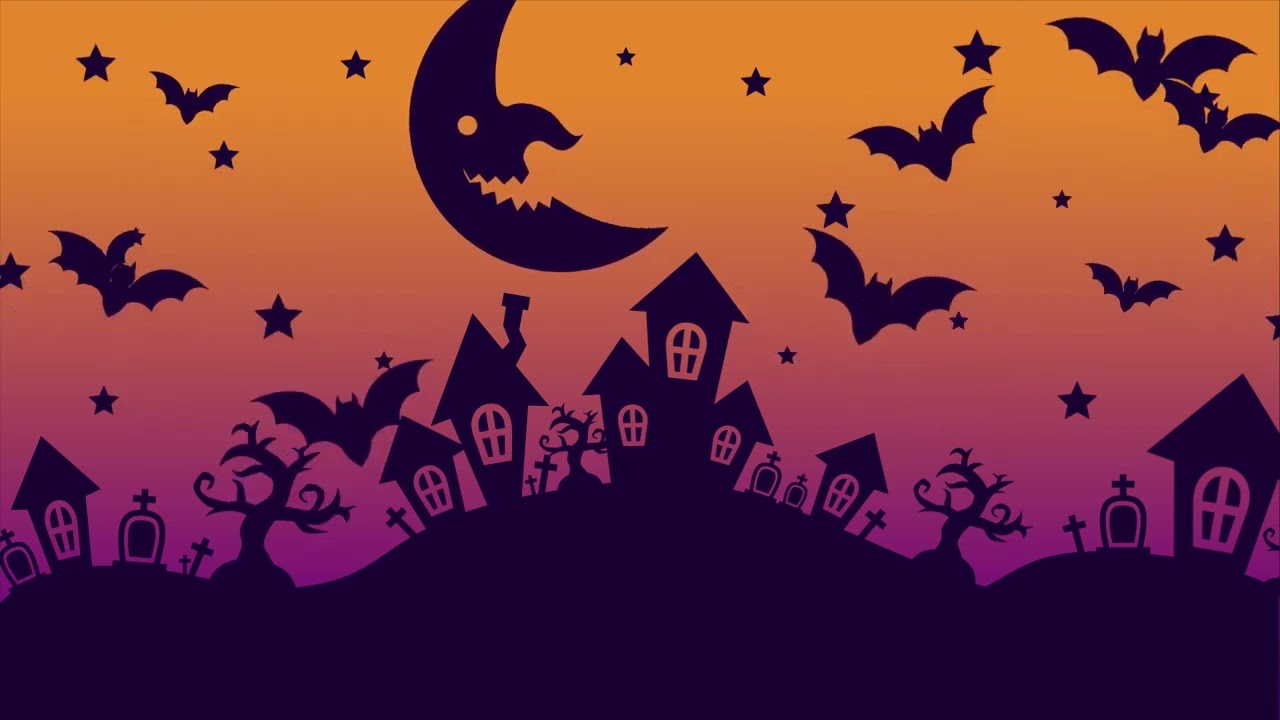 【動くループ背景】ハロウィンの配信用背景素材