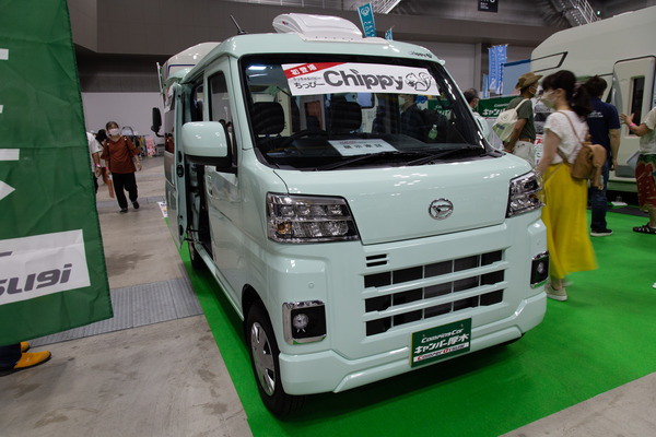1分で乗用車からキャンピングカーに転換、軽キャンパー Chippy…東京キャンピングカーショー2022 | レスポンス（Response.jp）
