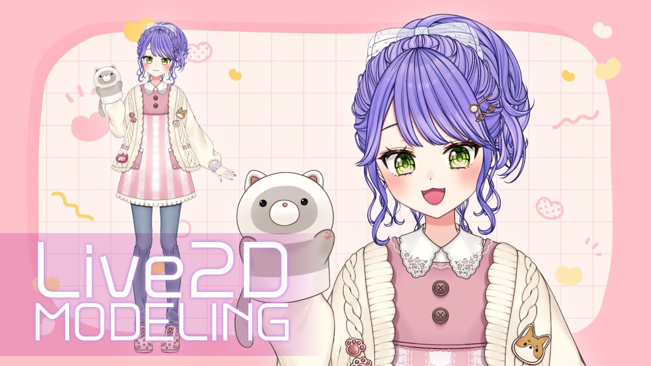 【制作実績】Vライバー：餅突サヤ[Mochiduki Saya]【Live2Dモデリング】