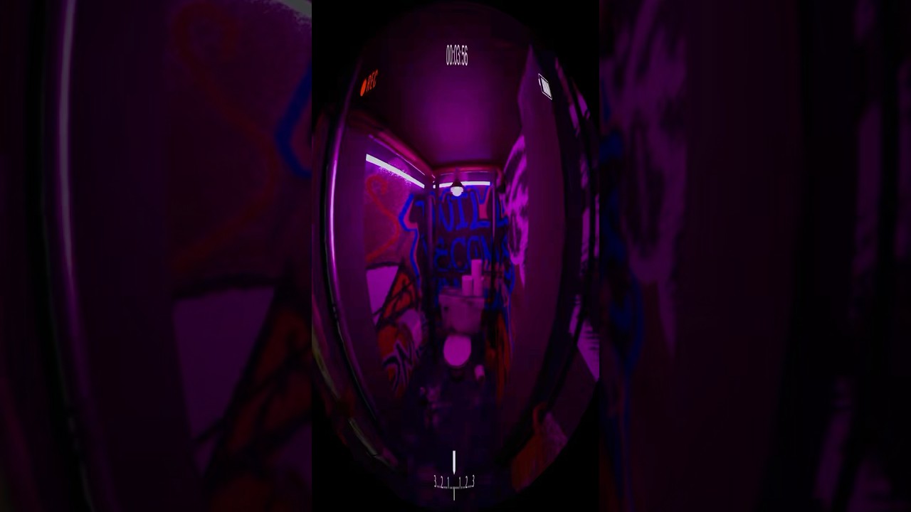 監視カメラ付きのトイレ  #blender #blenderanimation #anime #3danimation