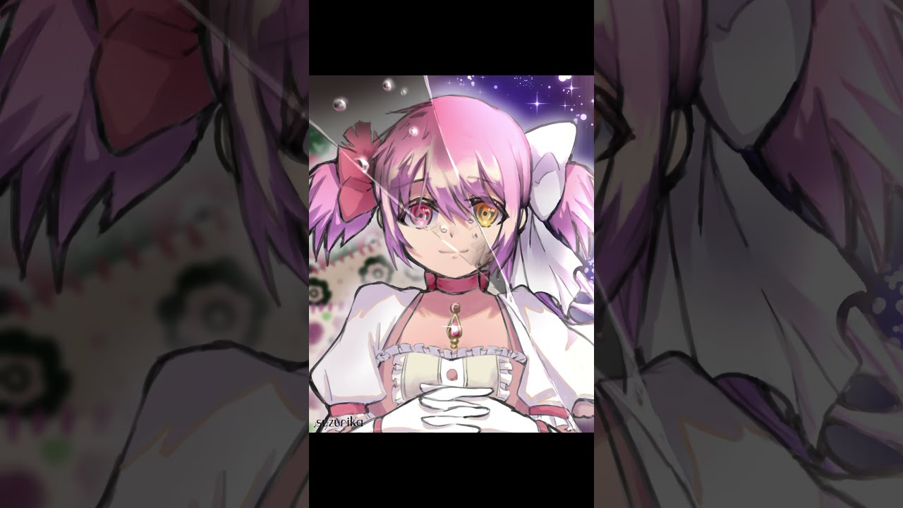 [イラストメイキング]まどマギ・まどか誕生日絵描いてみた - illustration making - #Shorts