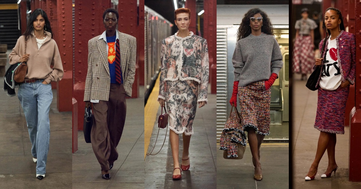 〈シャネル〉“誰もが主役になれる街”NYの地下鉄で見せた、自由で豊かなスタイル