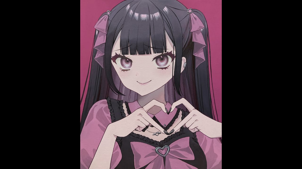 【Live2D】♡？　動くアクリル画