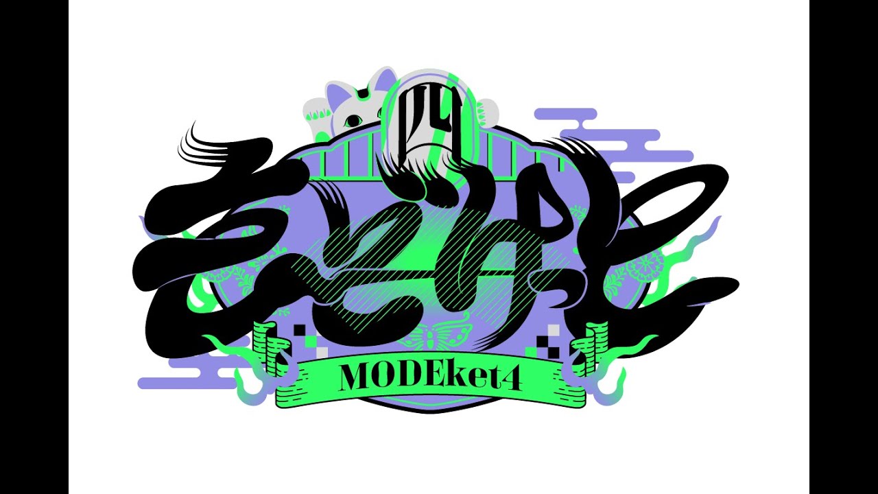 VRChat内合同展示会『MODEket4』ロゴデザイン