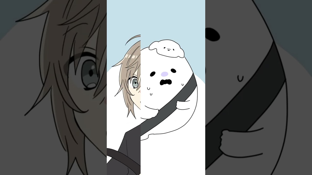 ショートヘア、手描き