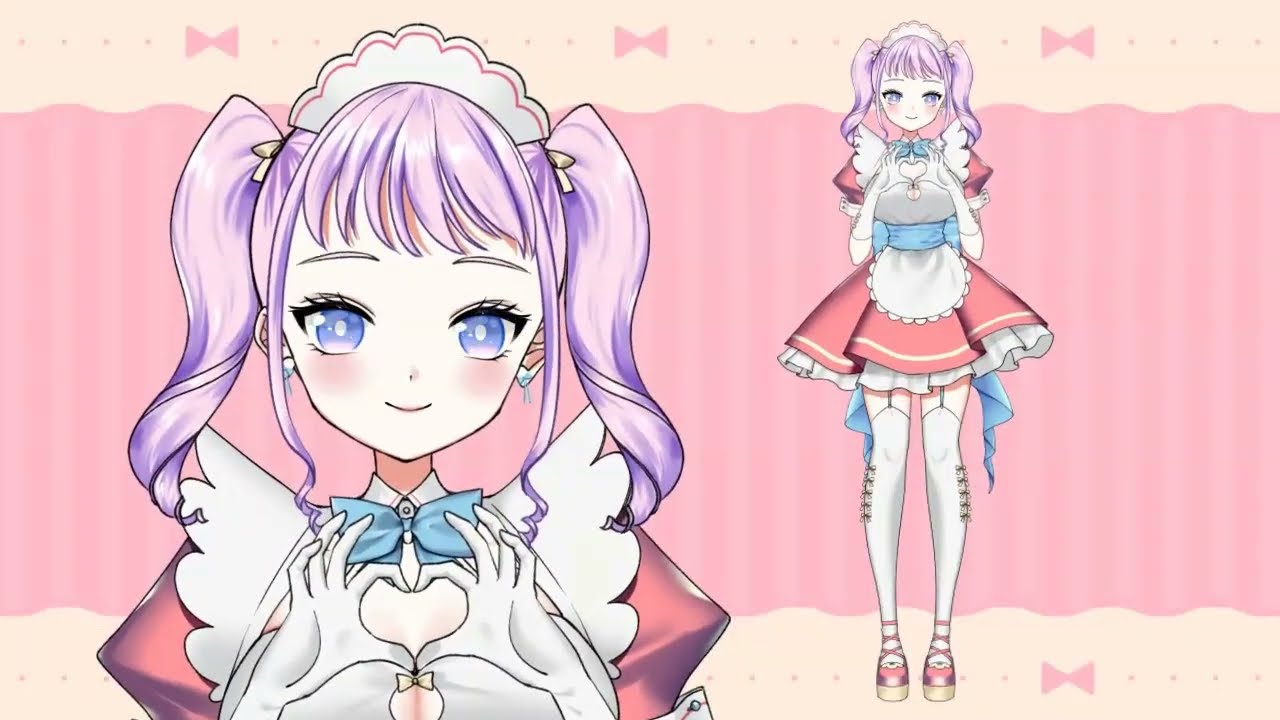 Live2D サンプル動画　メイドな女の子