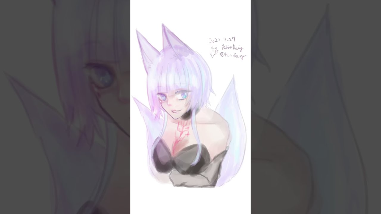 【#shorts 】落書きりのメイキング【#霧乃レイニー /Vtuber】
