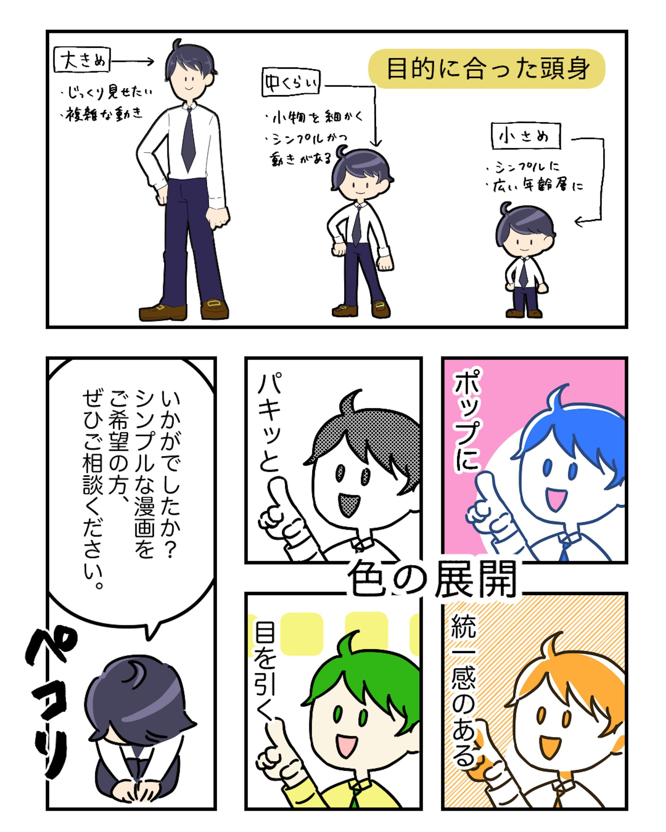 シンプルな説明漫画サンプル シンプルな説明漫画サンプル