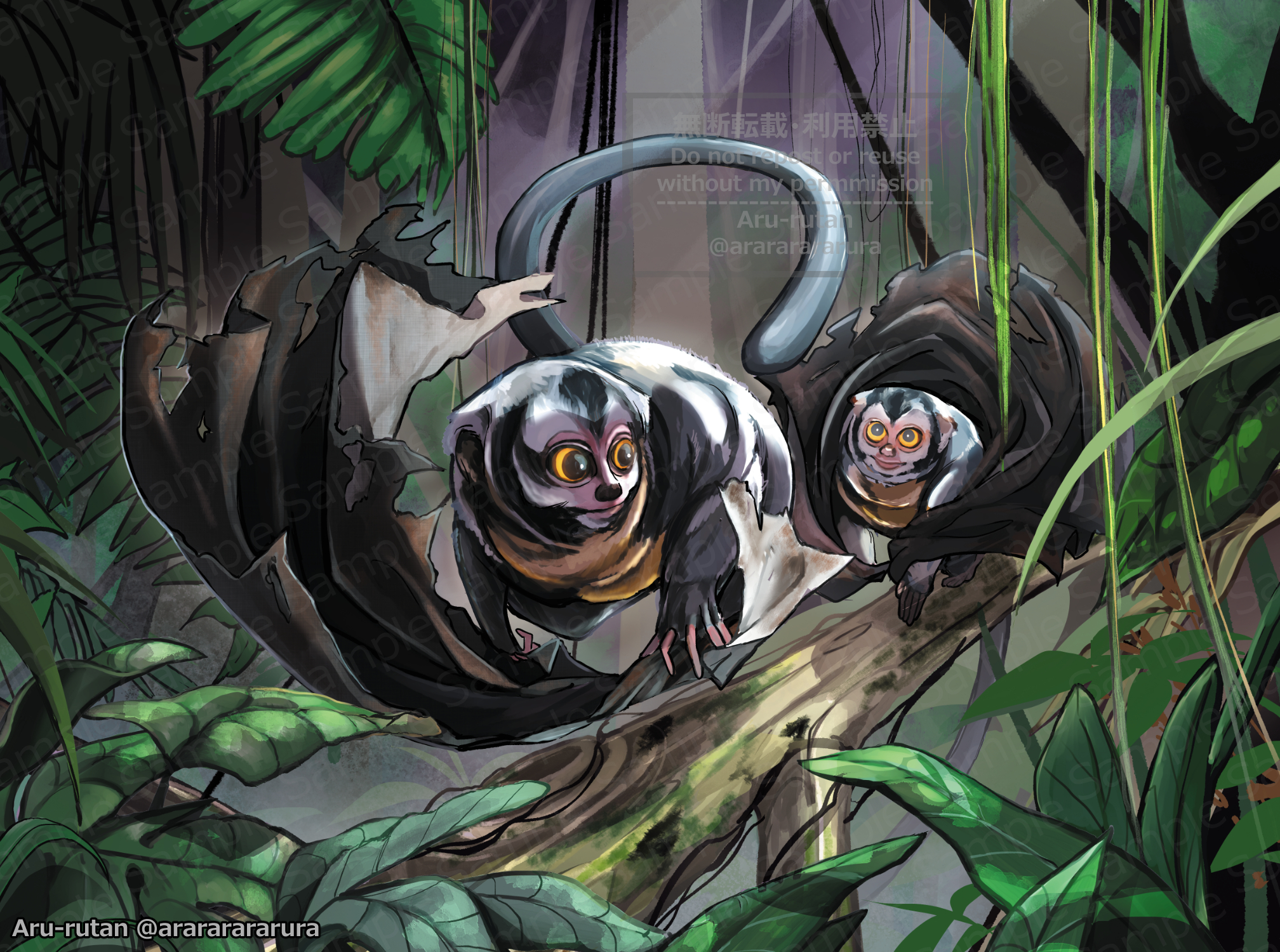 【ACGアニマルカードゲーム】「夜の外套の二匹」-1