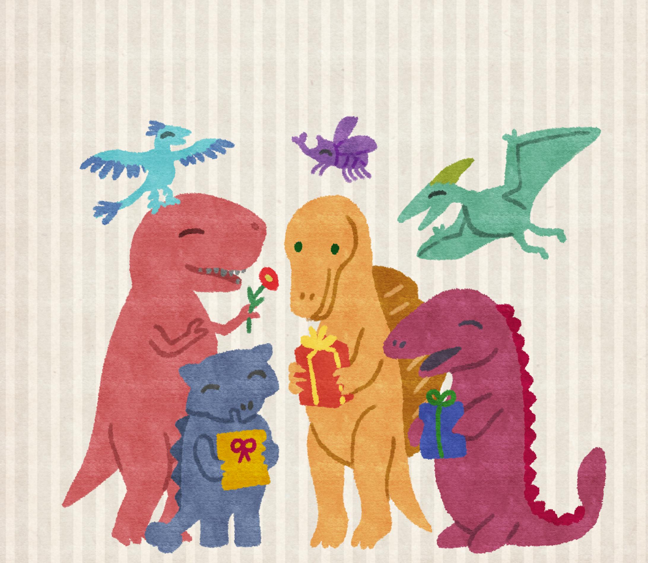 かわいい恐竜イラスト