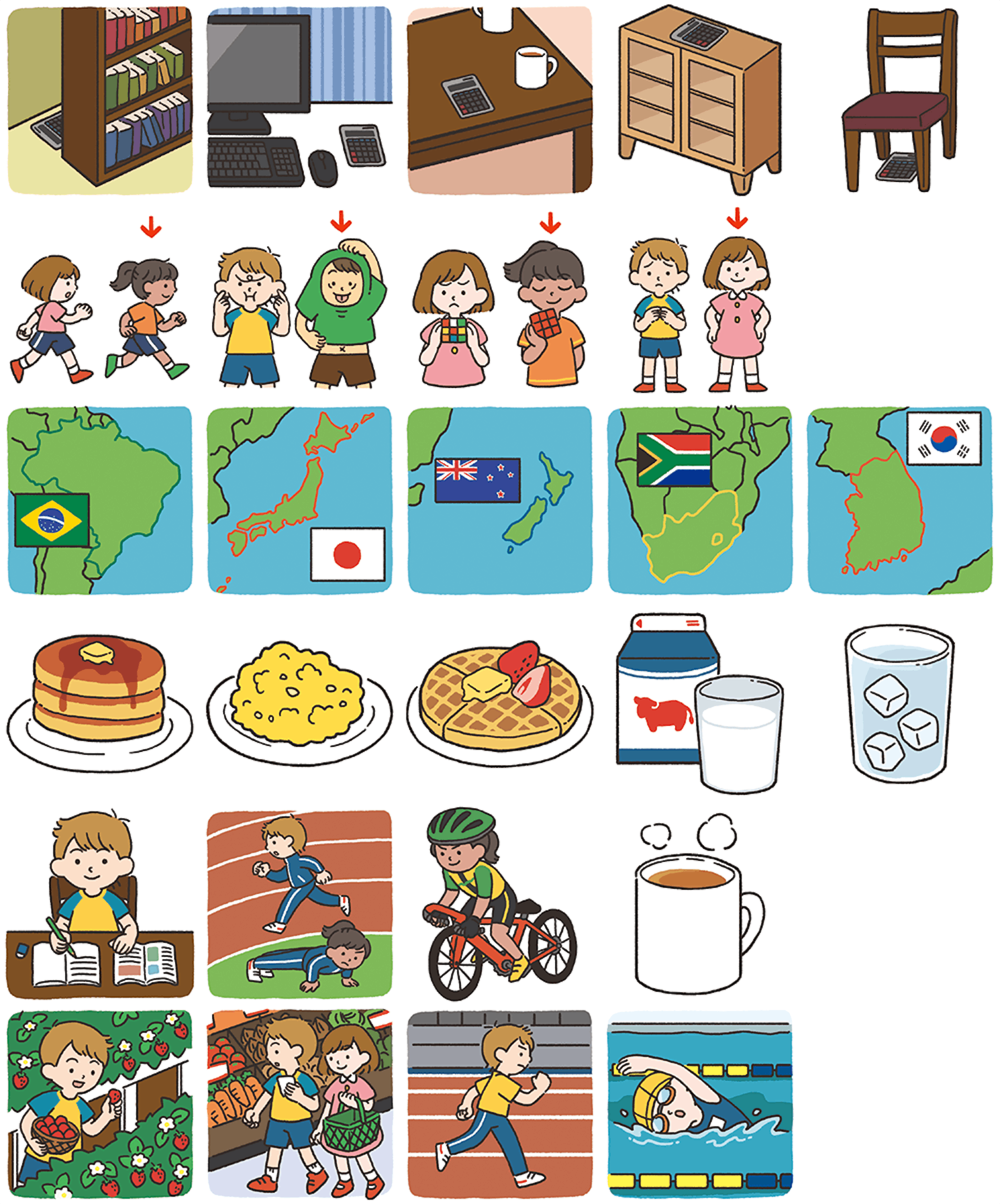 こども用英会話テキスト用イラスト こども用英会話テキスト用イラスト