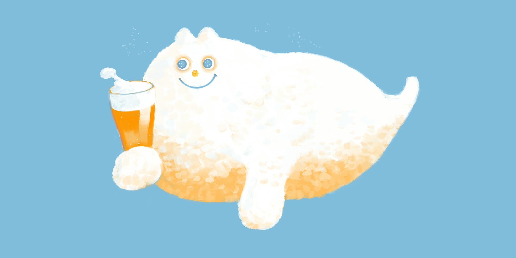 ビール泡の妖精-1