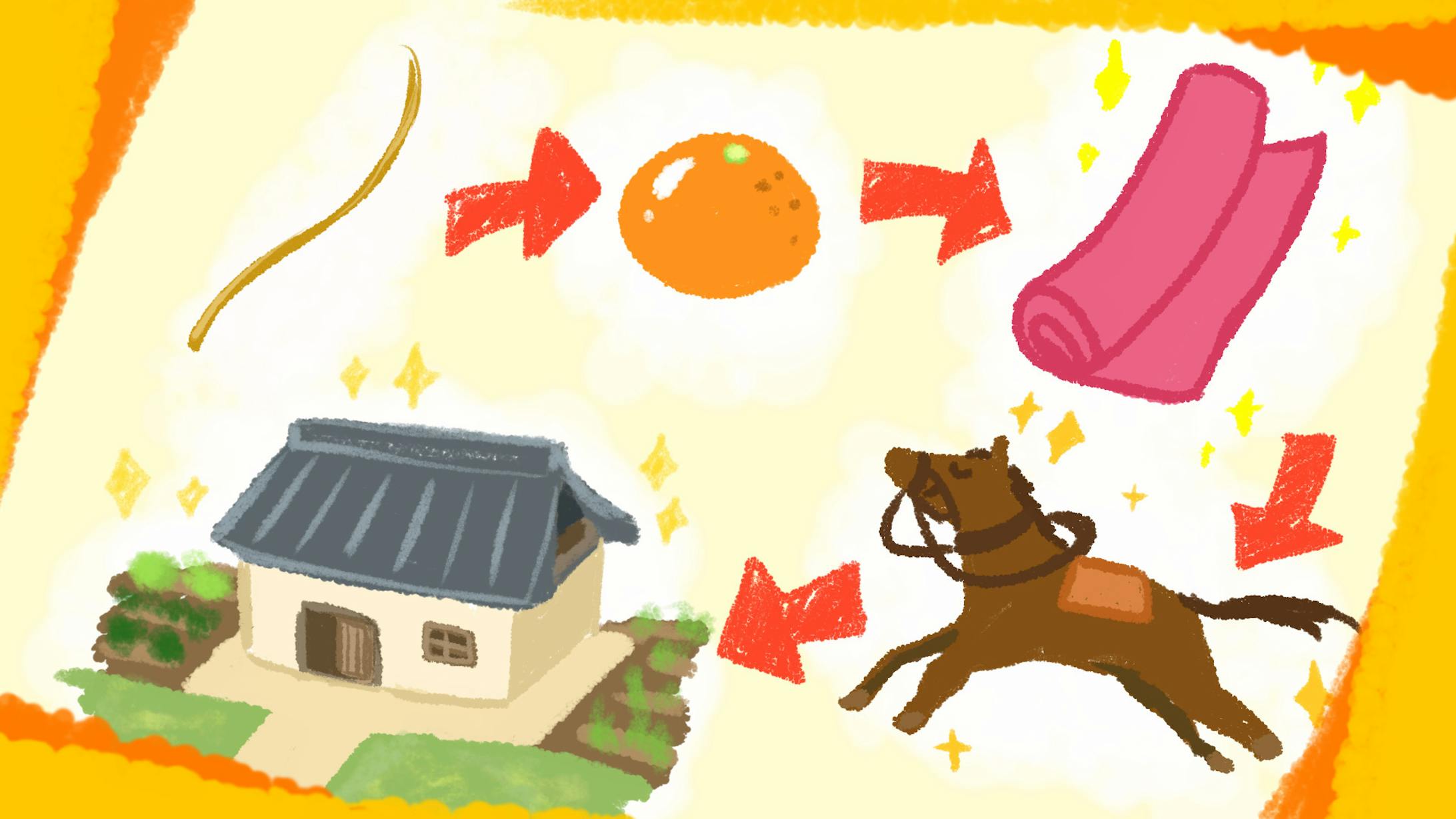 Youtube紙芝居動画イラスト わらしべちょうじゃ Youtube紙芝居動画イラスト わらしべちょうじゃ
