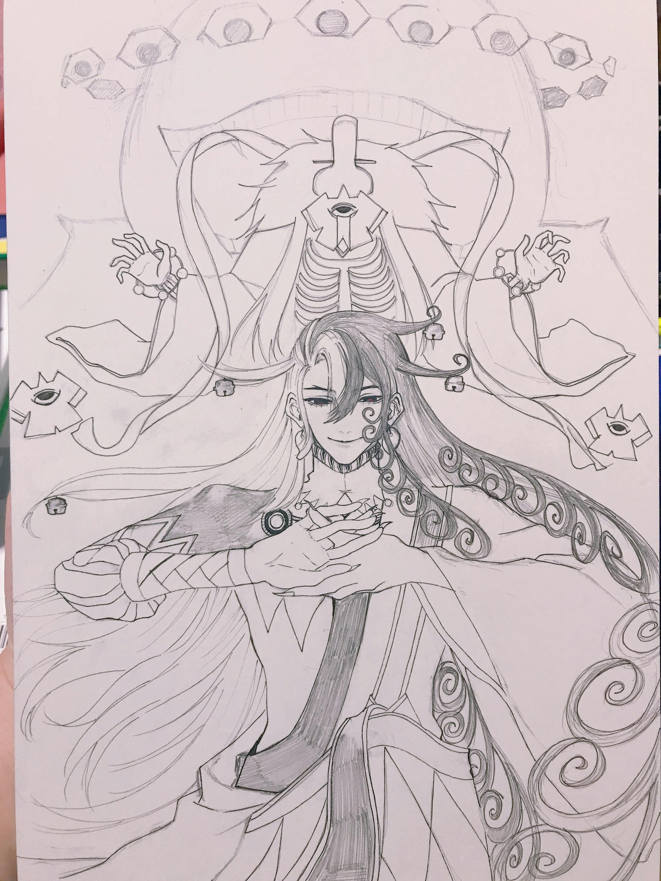 ラフ画から線画へ ラフ画から線画へ