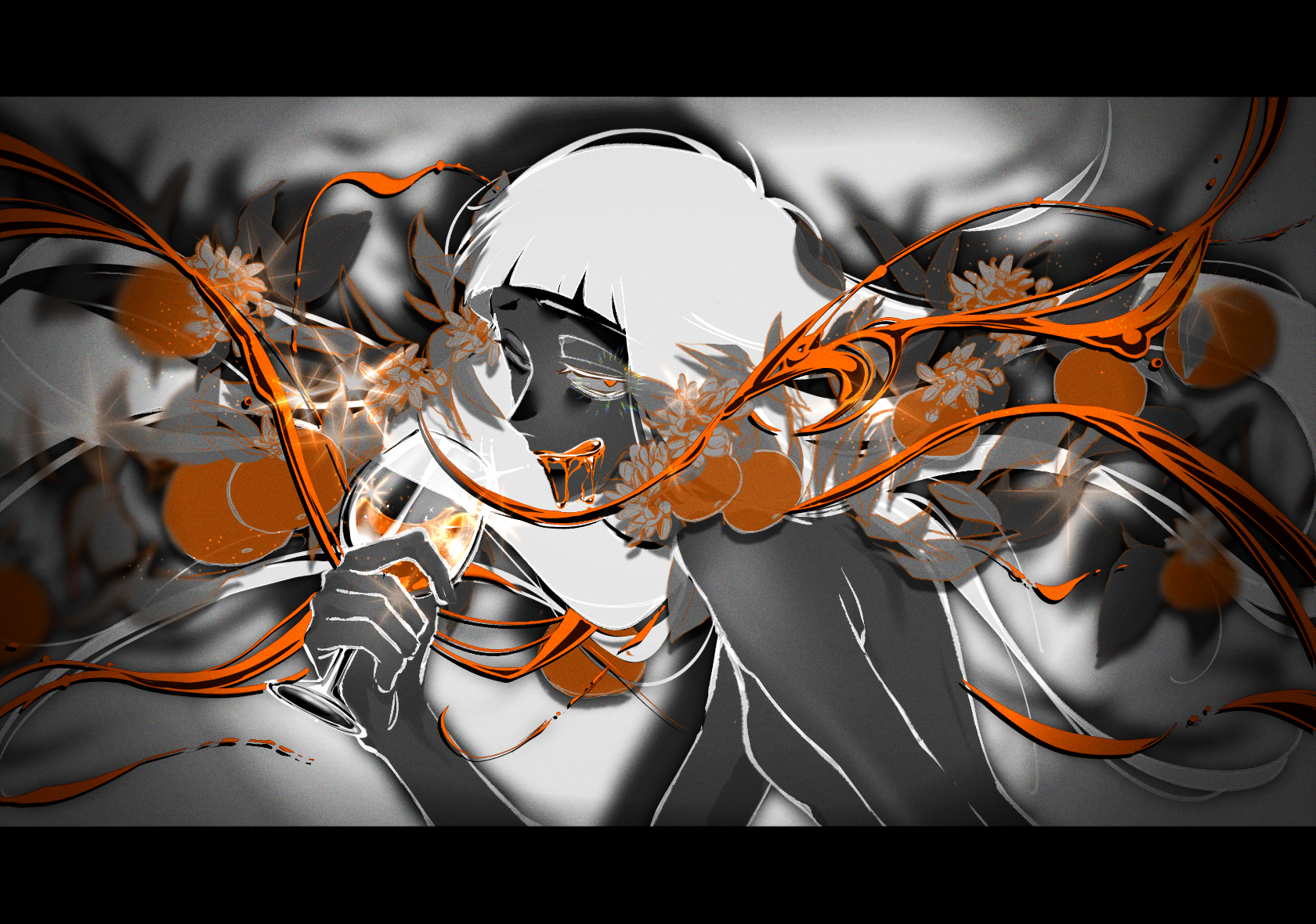 【uyet 様】祝い酒イラスト-1