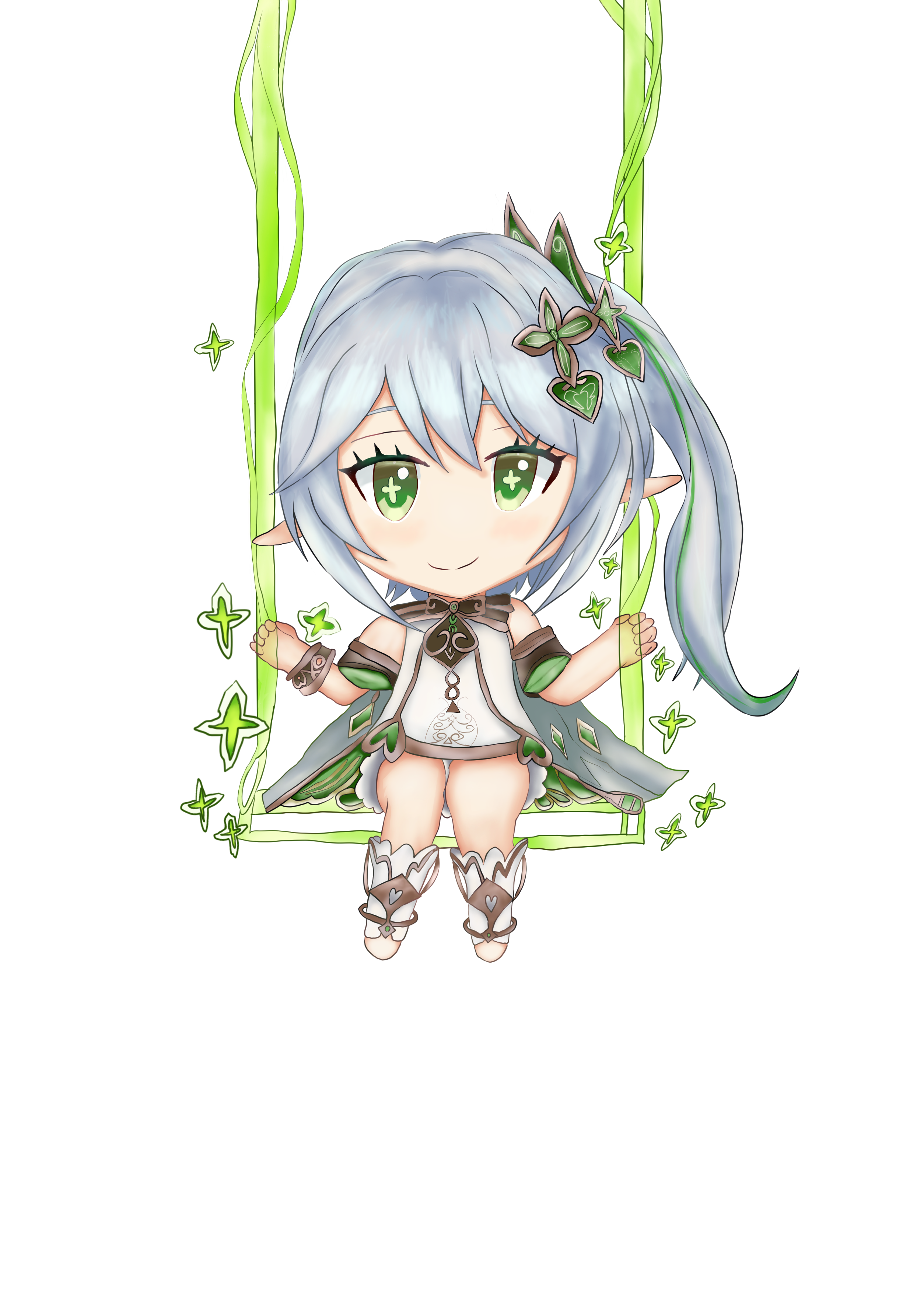 ［原神］『ナヒーダ』SDイラスト-1