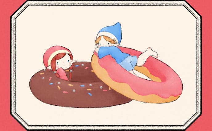 ドーナツと小人
