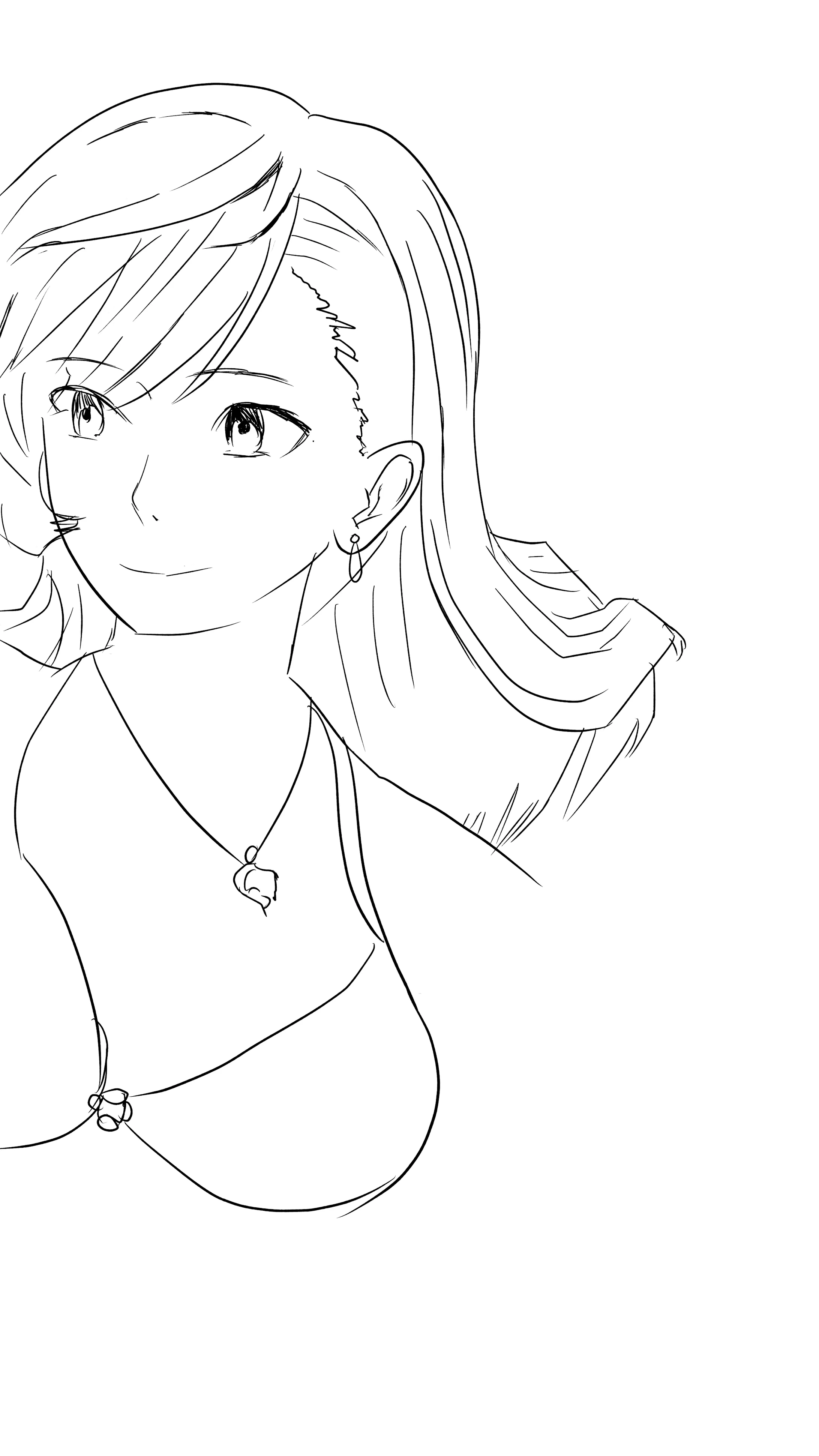 顔以外トレスで練習 雰囲気の参考に