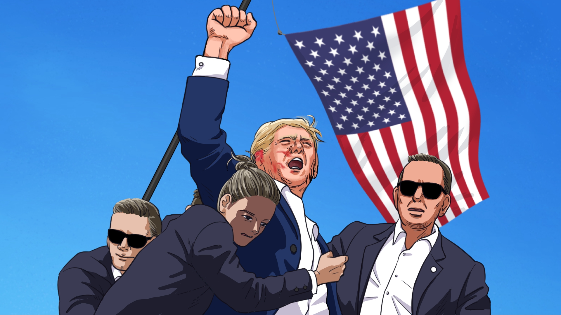 アメコミ風イラスト-1