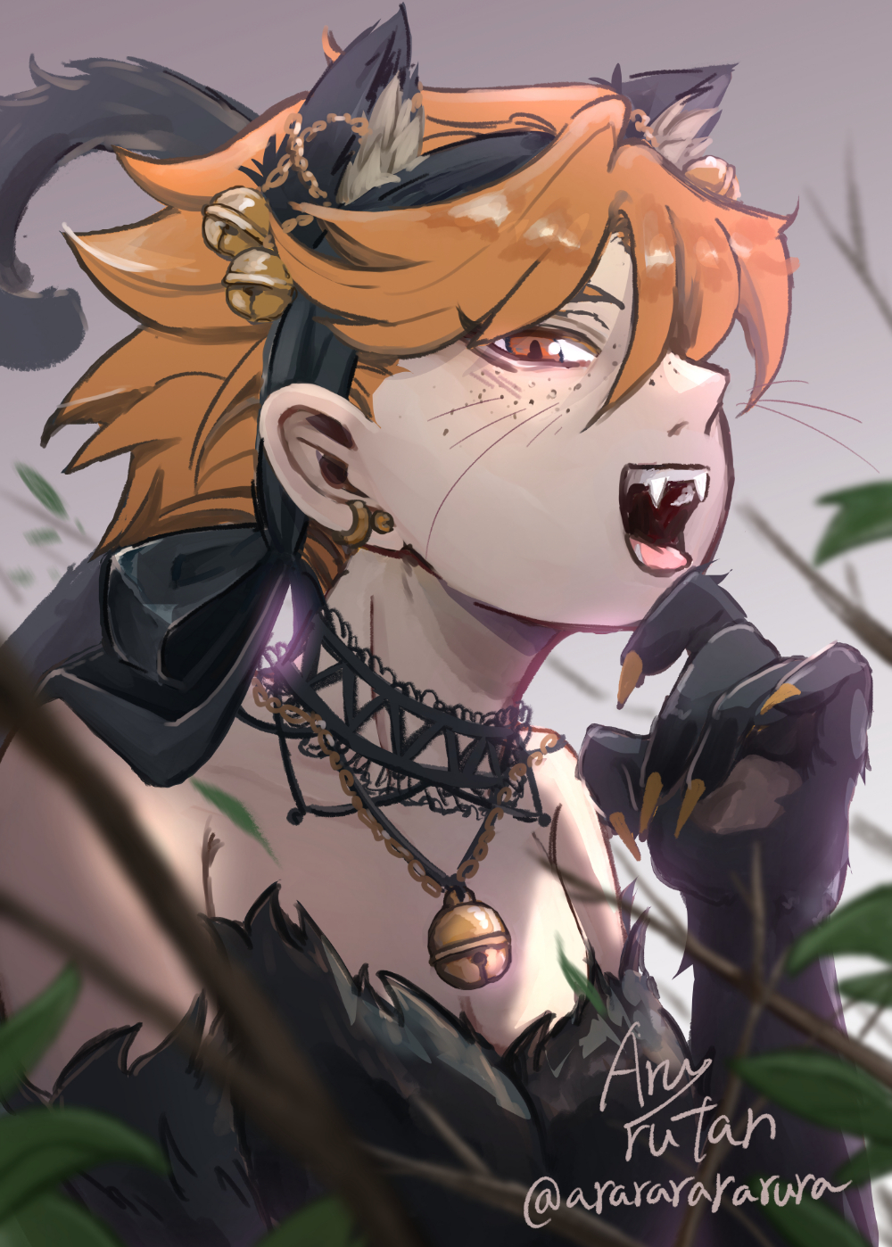 【オリジナル】2h drawing ペトラ×黒猫-1