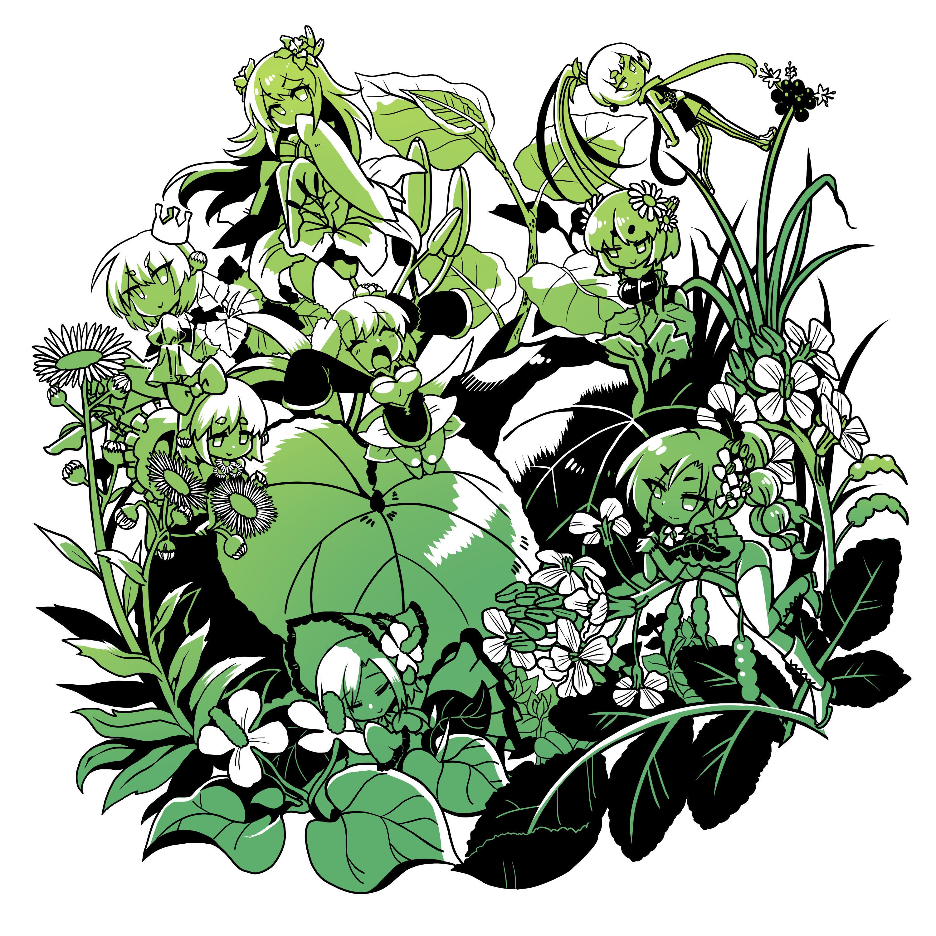 擬人化 植物のクリエイティブな作品が集まるポートフォリオプラットフォーム Foriio