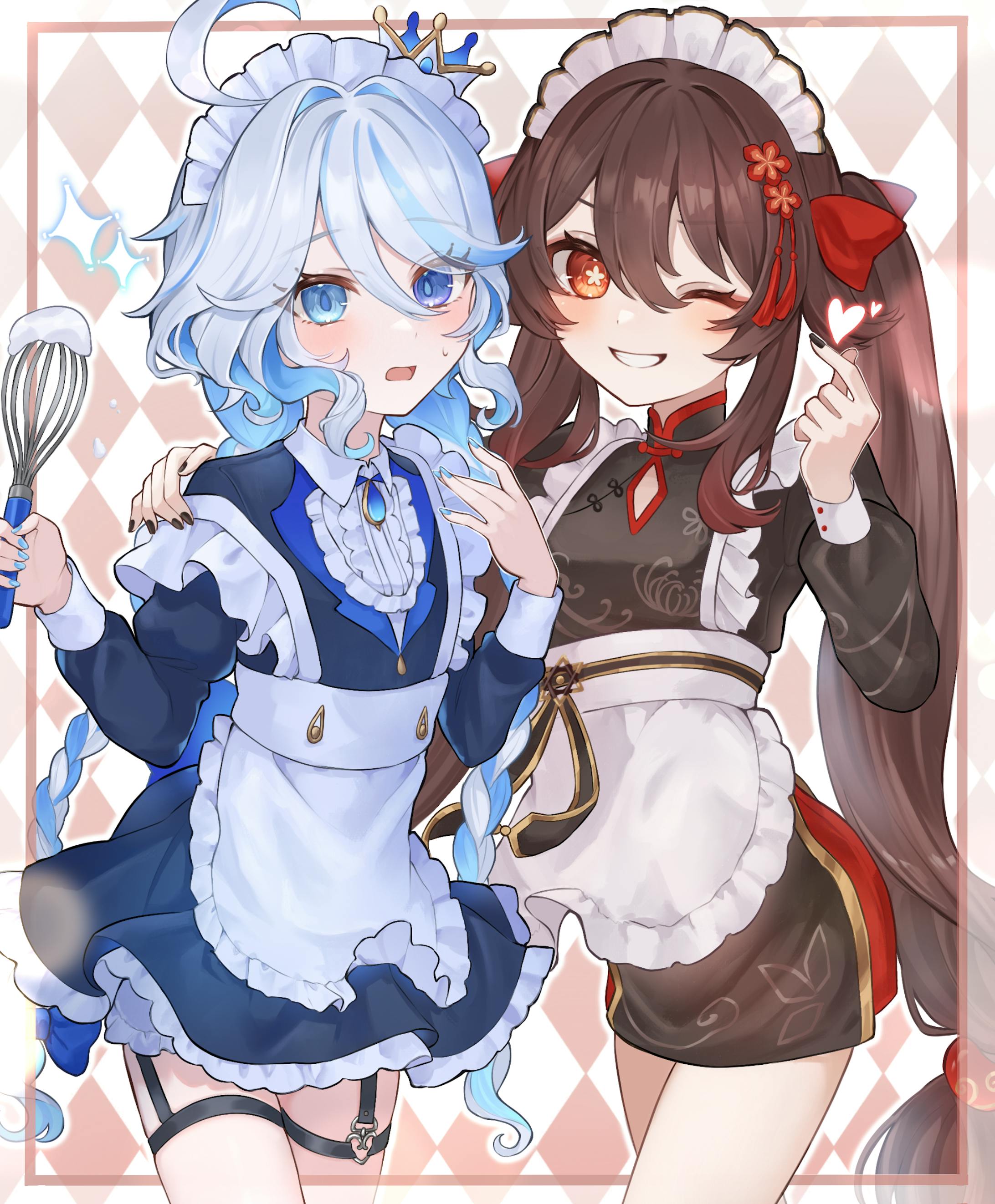【原神】フリーナ＆胡桃-1
