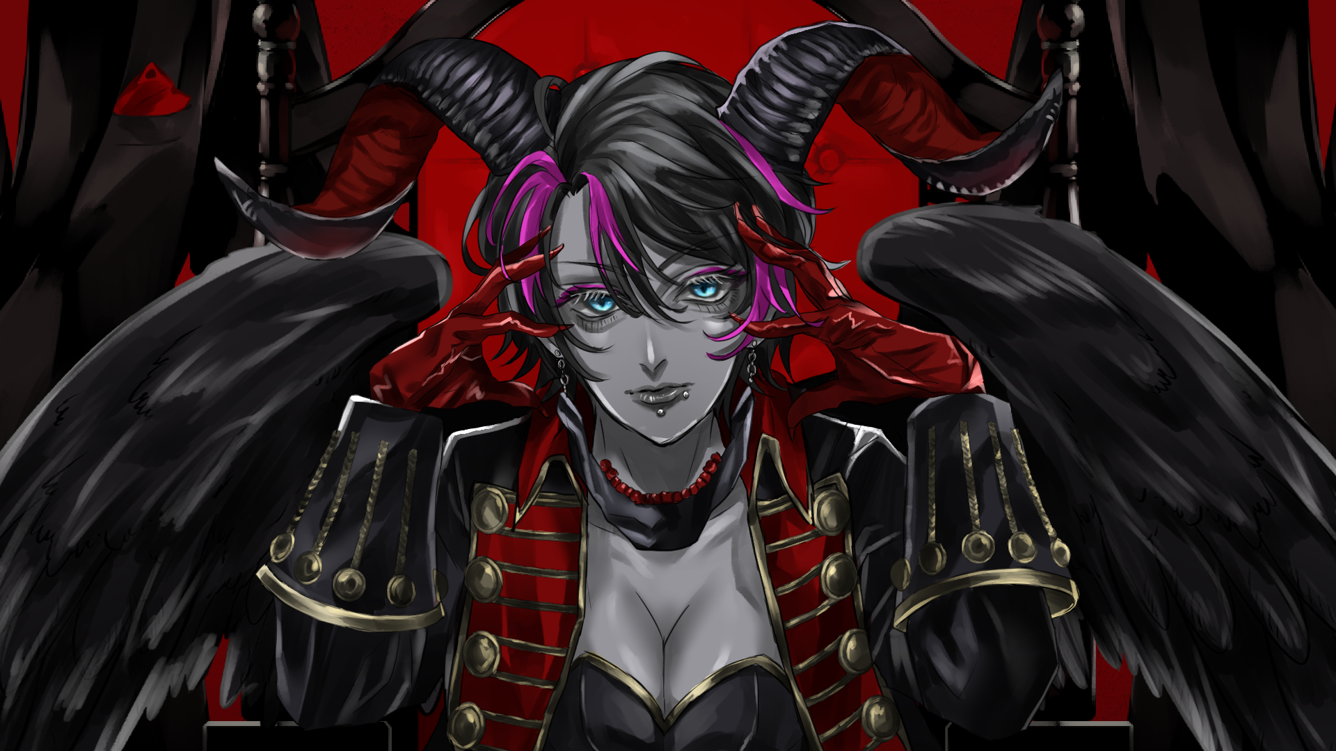 【works】歌い手/亜夜兎エリカ様【歌ってみた動画用イラスト担当】-1