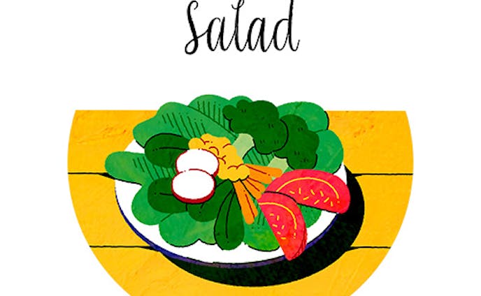 サラダのイラスト