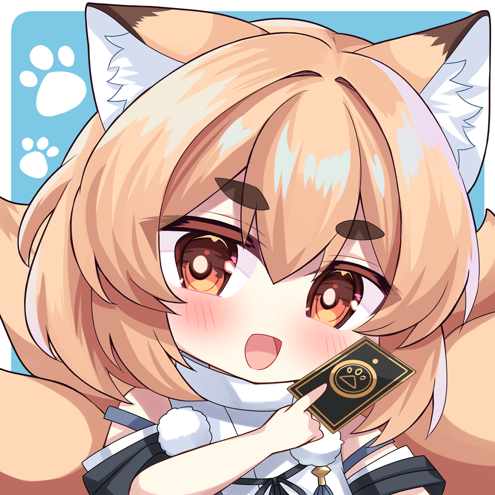 【お仕事】紙家レイス様アイコンミニキャライラスト-1