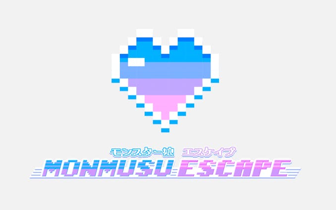ゲームロゴ「MONMUSU ESCAPE」