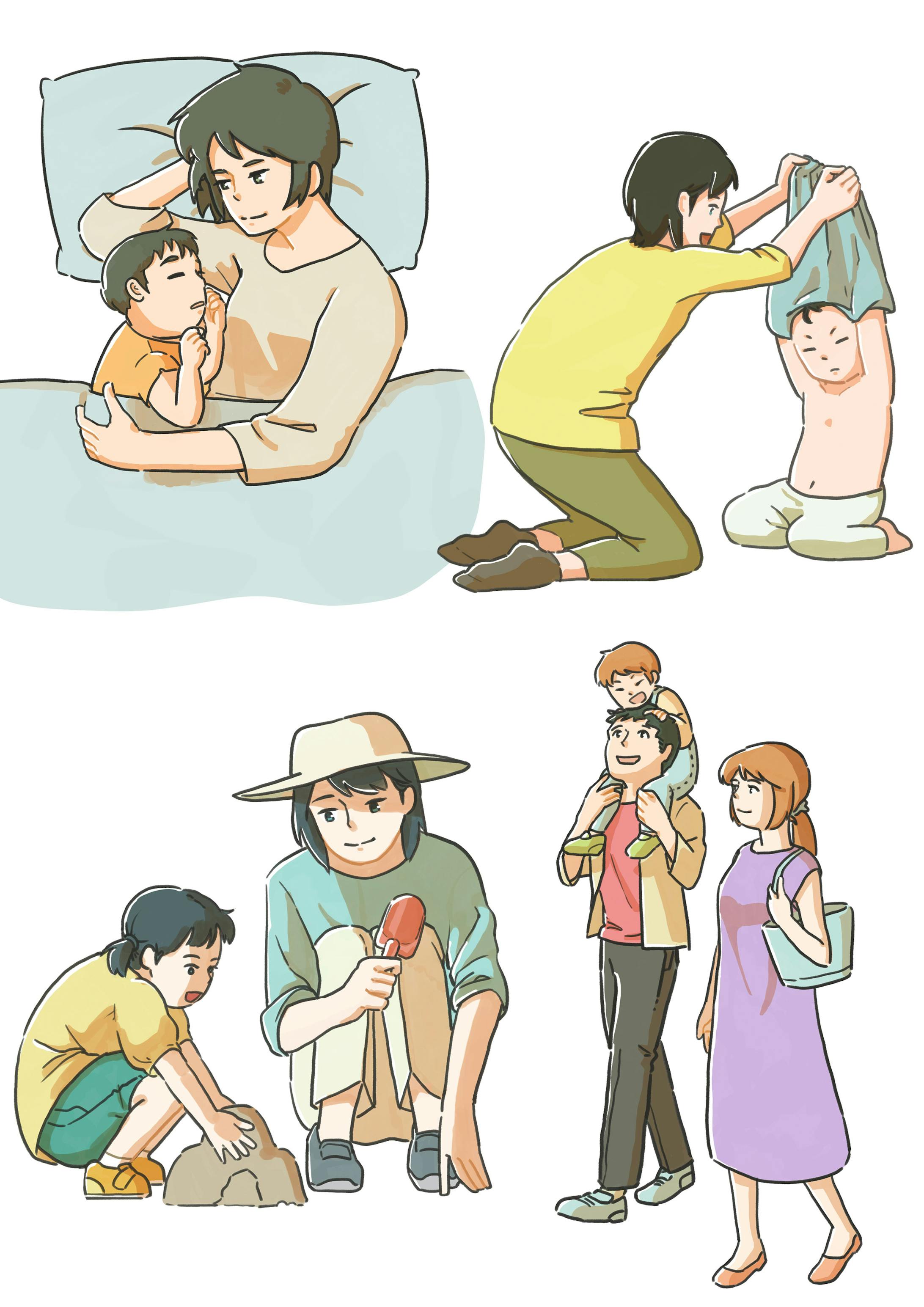 母と子供イラスト 母と子供イラスト