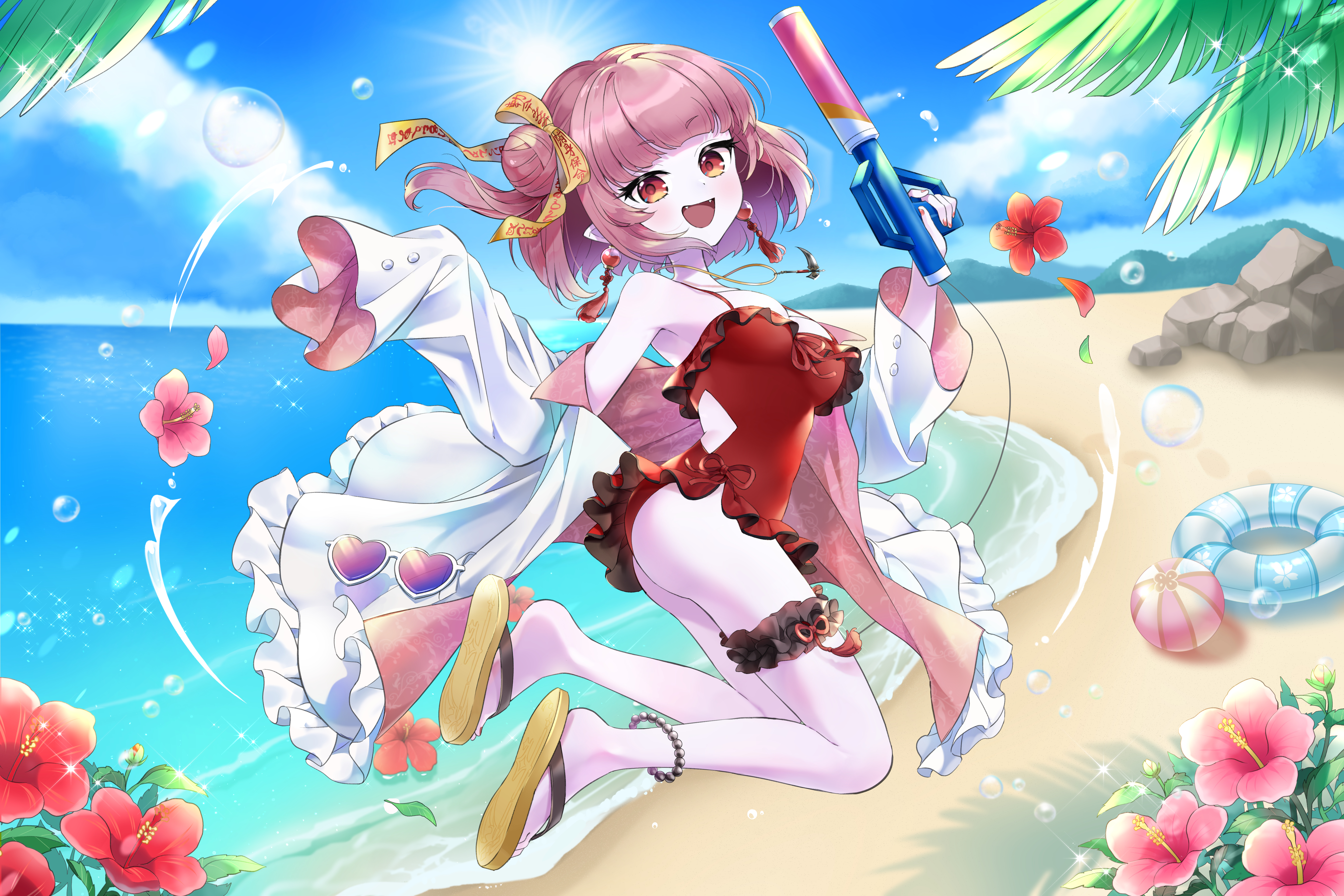 冥幽ミャオ様　キミとセミブルー歌ってみたイラスト-1