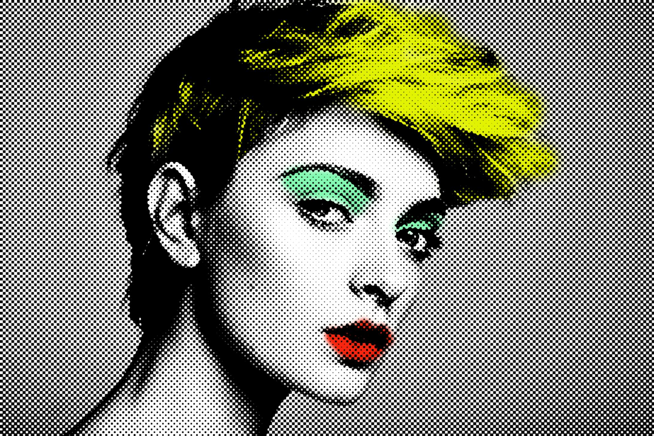 ポップアート風ポートレート-1