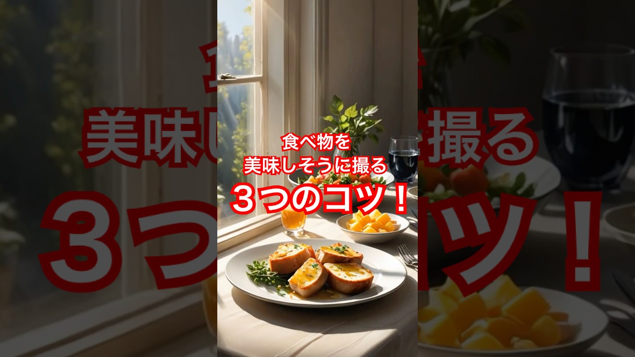 食べ物を美味しそうに撮る3つのコツ！ #スマホカメラ #カメラテクニック #スマホ写真