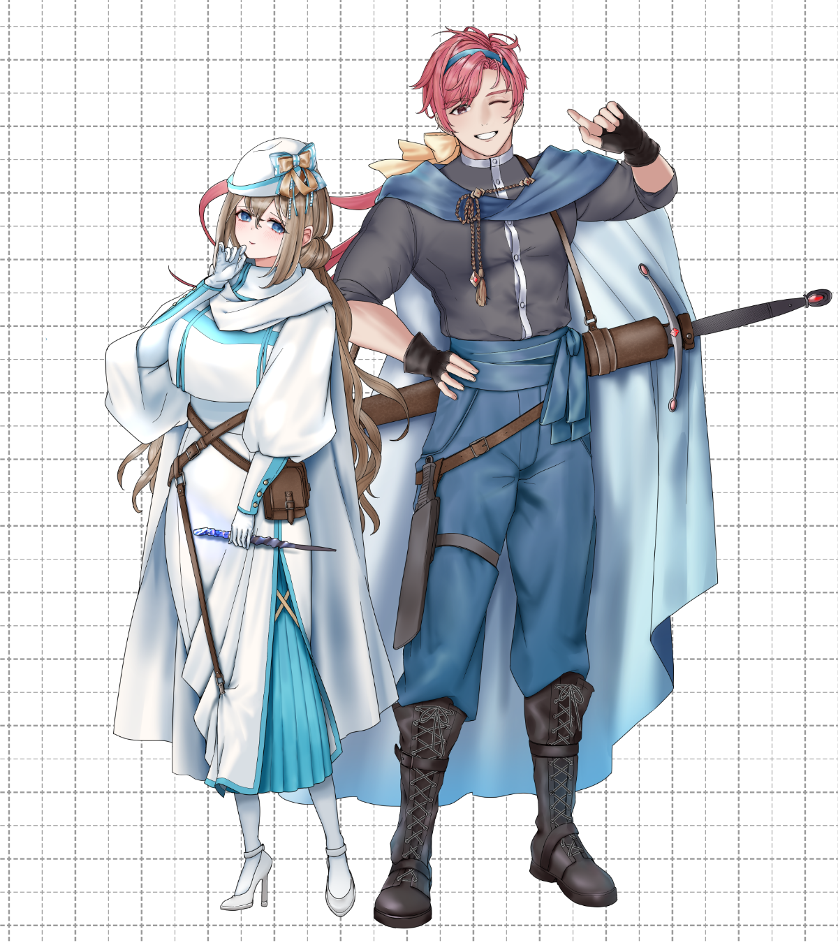 自主制作キャラクター(騎士、ヒーラー)-1