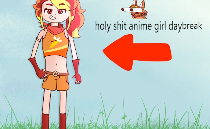 day anime girl