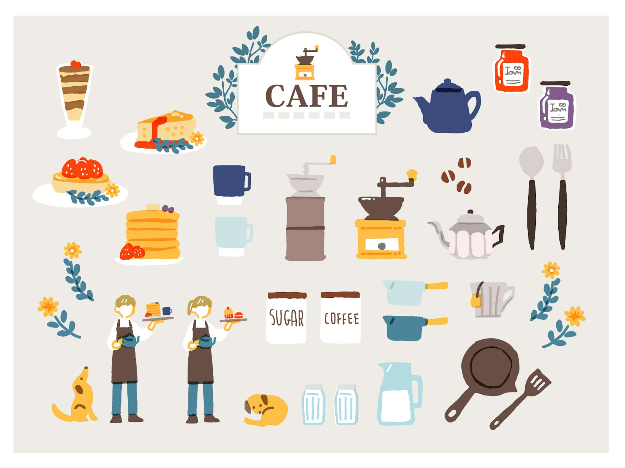 カフェ風イラスト カフェ風イラスト